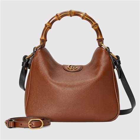 borsa sella gucci color cuoio|Borsa shopping Gucci Diana misura media in pelle color cuoio.